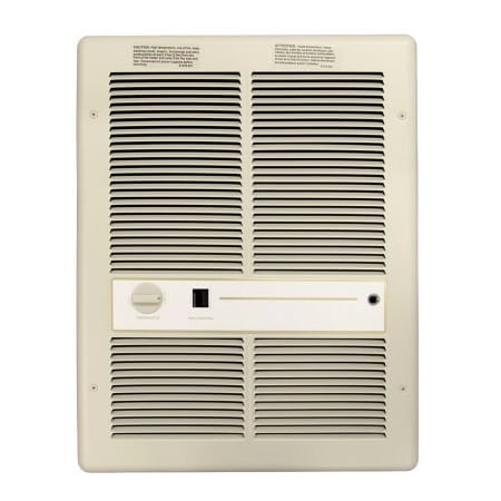 Tpi TPI Fan Forced Wall Heaters With Summer Fan Switch - 4000W 208V Ivory F3316T2SRP